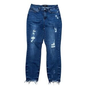 Women’s Judy Blue Los Angeles Curvy Dark Wash Stretch Denim Jeans Size 9